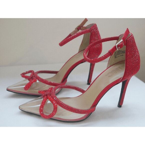 I.N.C. INTERNATIONAL CONCEPTS Women's Lidani Pointed-Toe Clear Vinyl Pumps 6 - Picture 3 of 11